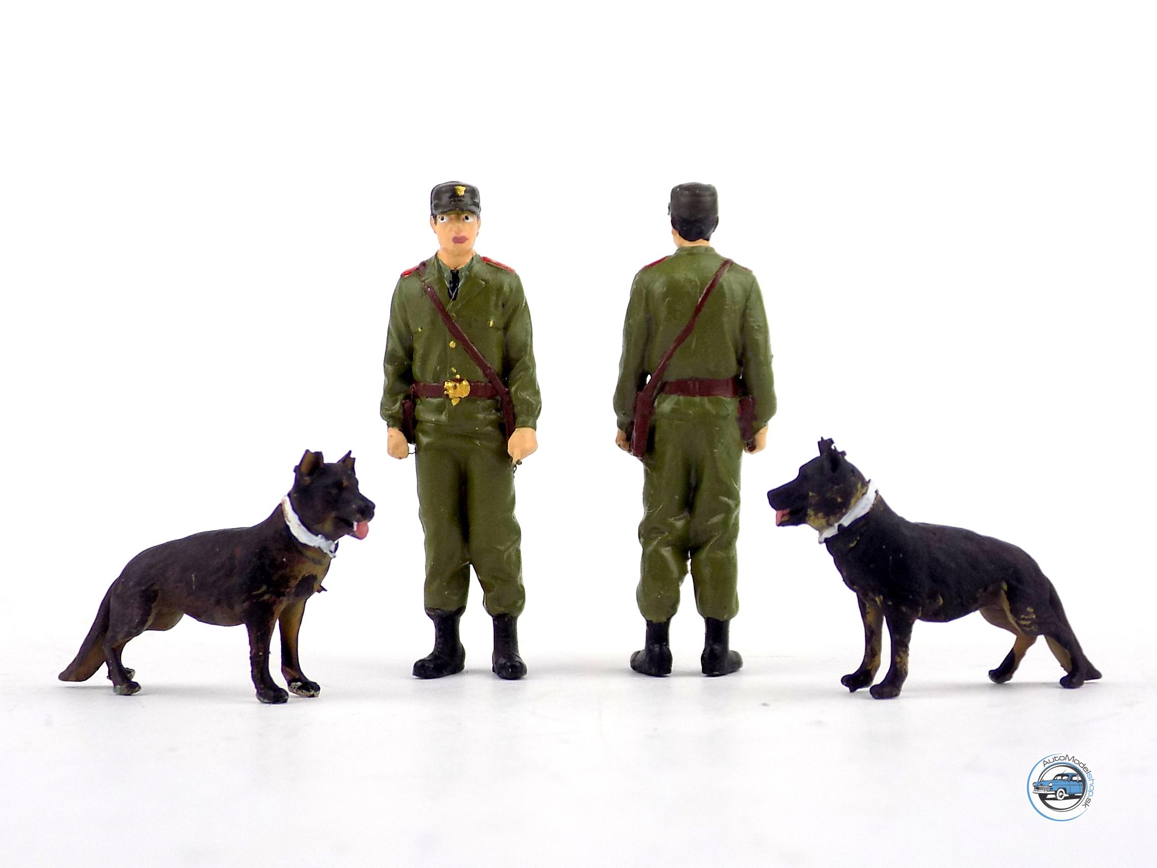 Figúrka príslušníka VB Kynológ + pes – 1:43 – Obrázok 2