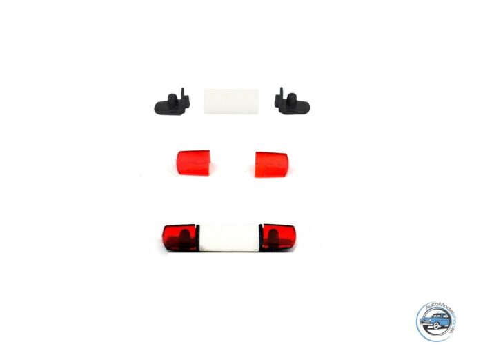 MAJÁK HELLA LIGHT– bielo-červený – 1:43 CAL