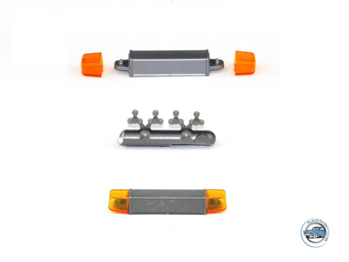 MAJÁK HELLA LIGHT-OLD – strieborno-oranžový – 1:43 CAL