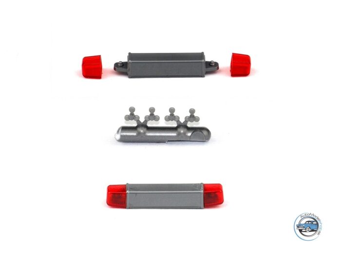 MAJÁK HELLA LIGHT-OLD – strieborno-červený – 1:43 CAL