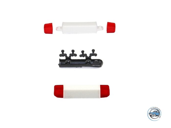 MAJÁK HELLA LIGHT-OLD - bielo-červený - 1:43 CAL