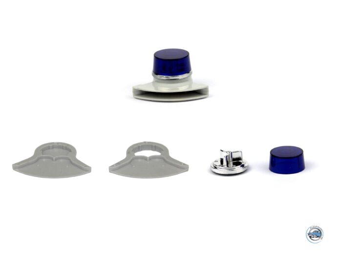 MAJÁK AZD 500 – modrý + šedý zvukovod  – 1:18 CAL