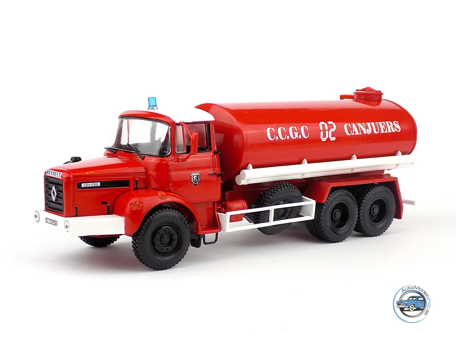 RENAULT VI GBH 280 6X6 CISTERNA HASIČI FRANCE 1984 - 1:43 DeA