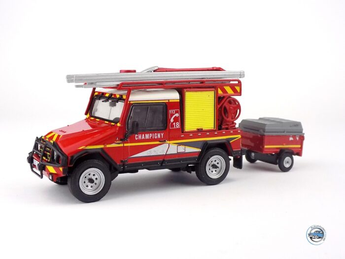 UMM ALTER 4x4 HORSKÝ ŠPECIÁL s vozíkom HASIČI 1989 - 1:43 DeA