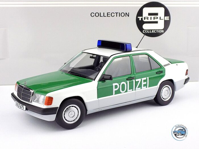 MERCEDES BENZ 190E (W201) POLIZEI GERMANY 1993 - 1:18 TRIPLE9