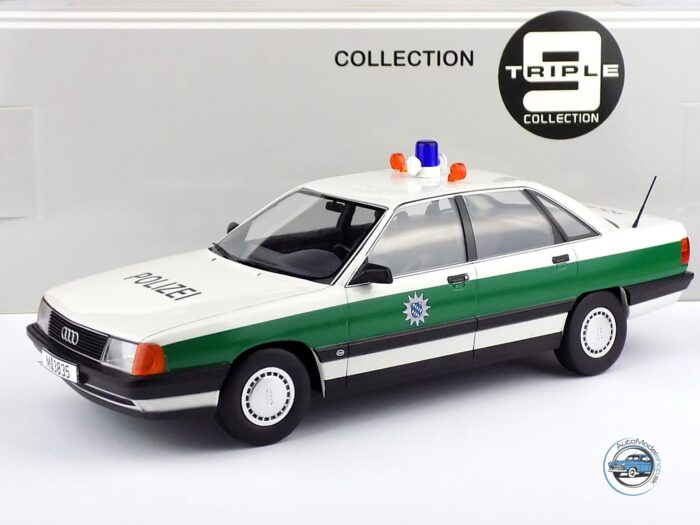 AUDI 100 (C3) POLIZEI GERMANY 1989 - 1:18 TRIPLE9