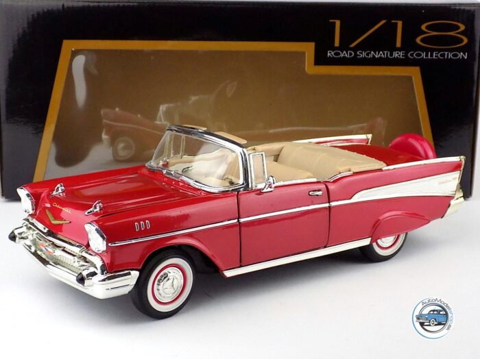 CHEVROLET BEL AIR CONVERTIBLE CABRIOLET 1957 - 1:18 LUCKY DIE CAST