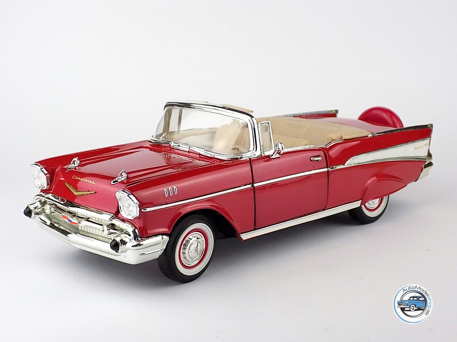 CHEVROLET BEL AIR CONVERTIBLE CABRIOLET 1957 - 1:18 LUCKY DIE CAST – Obrázok 2