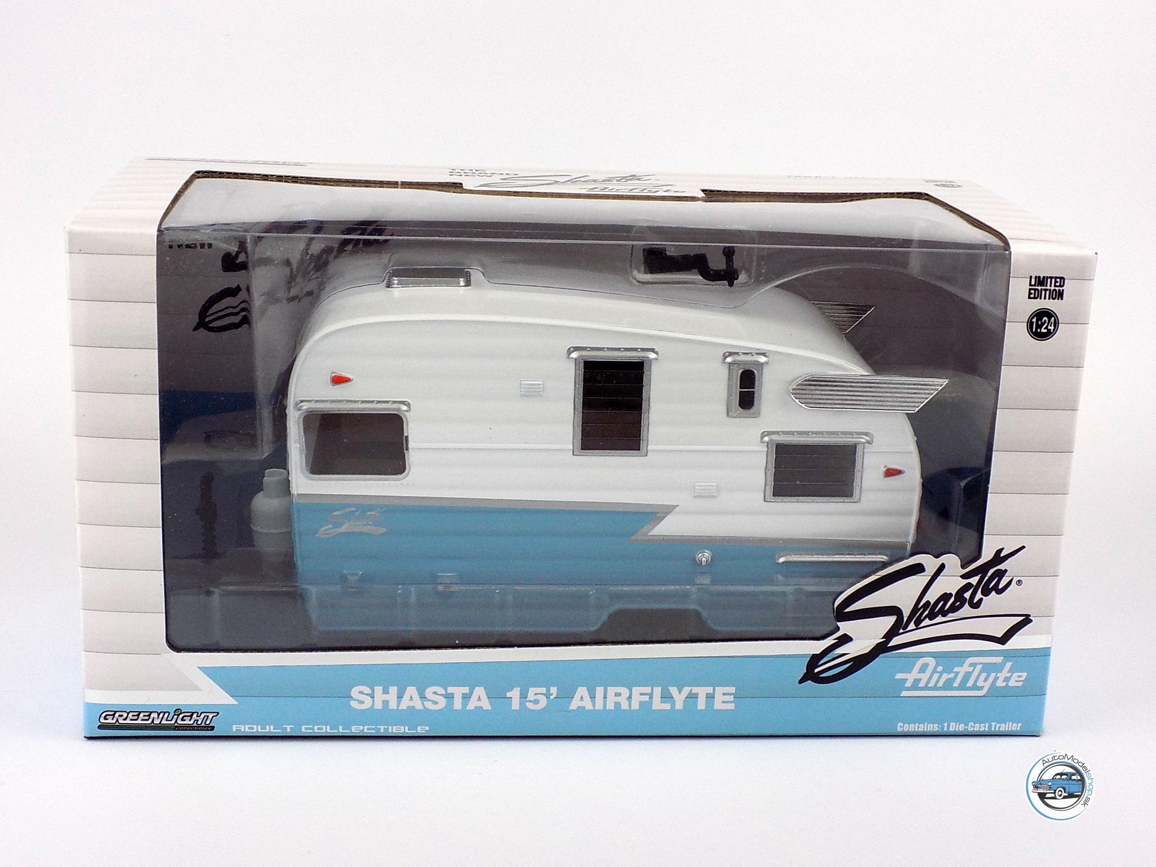 OBYTNÝ PRÍVES SHASTA AIRFLYTE 15 ROULOTTE 1961 - 1:24 GREENLIGHT – Obrázok 6