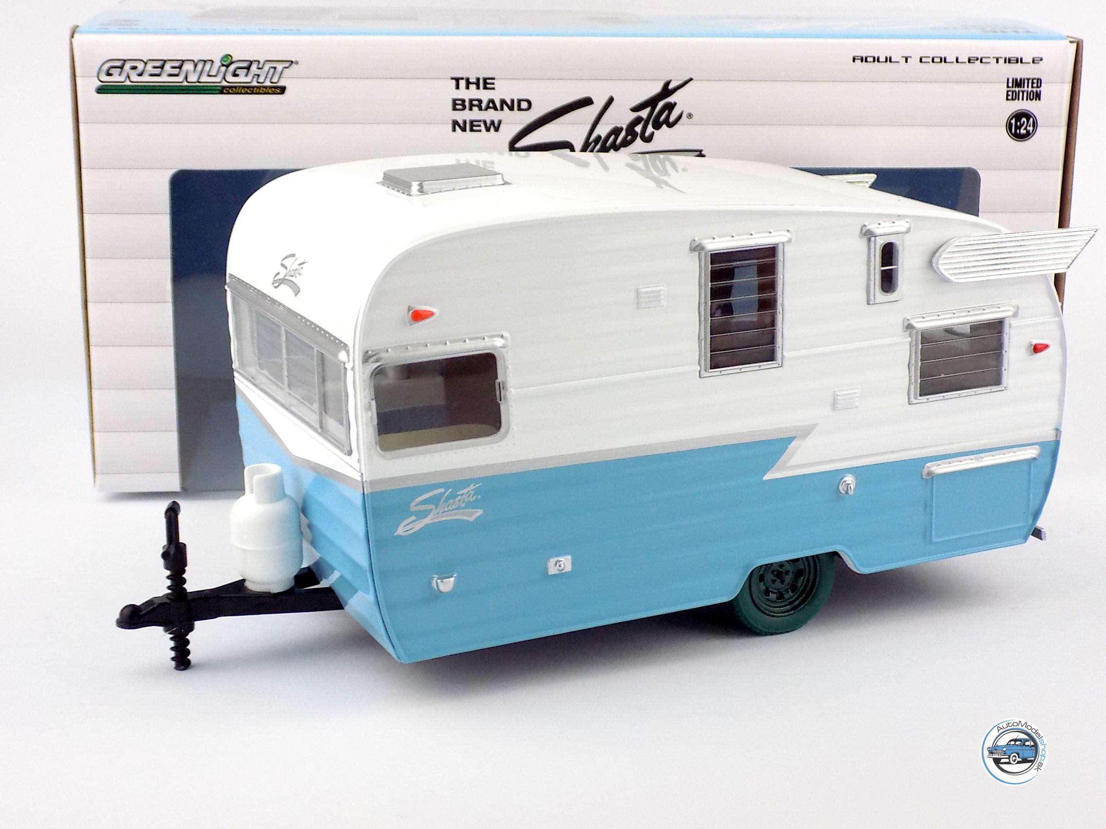 OBYTNÝ PRÍVES SHASTA AIRFLYTE 15 ROULOTTE 1961 - 1:24 GREENLIGHT