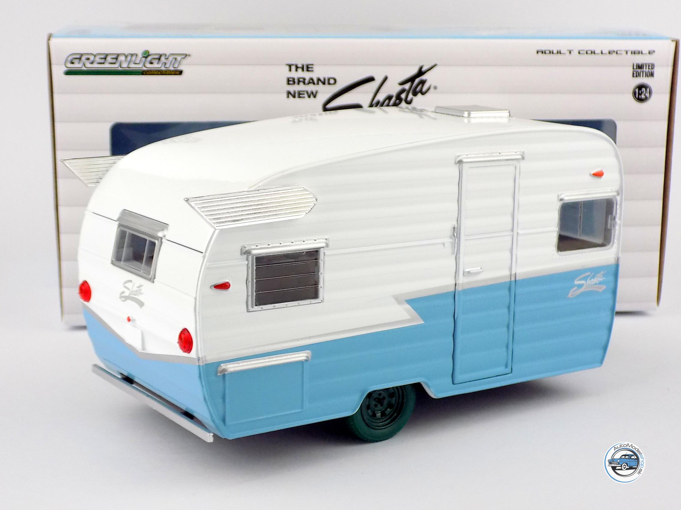 OBYTNÝ PRÍVES SHASTA AIRFLYTE 15 ROULOTTE 1961 - 1:24 GREENLIGHT – Obrázok 2