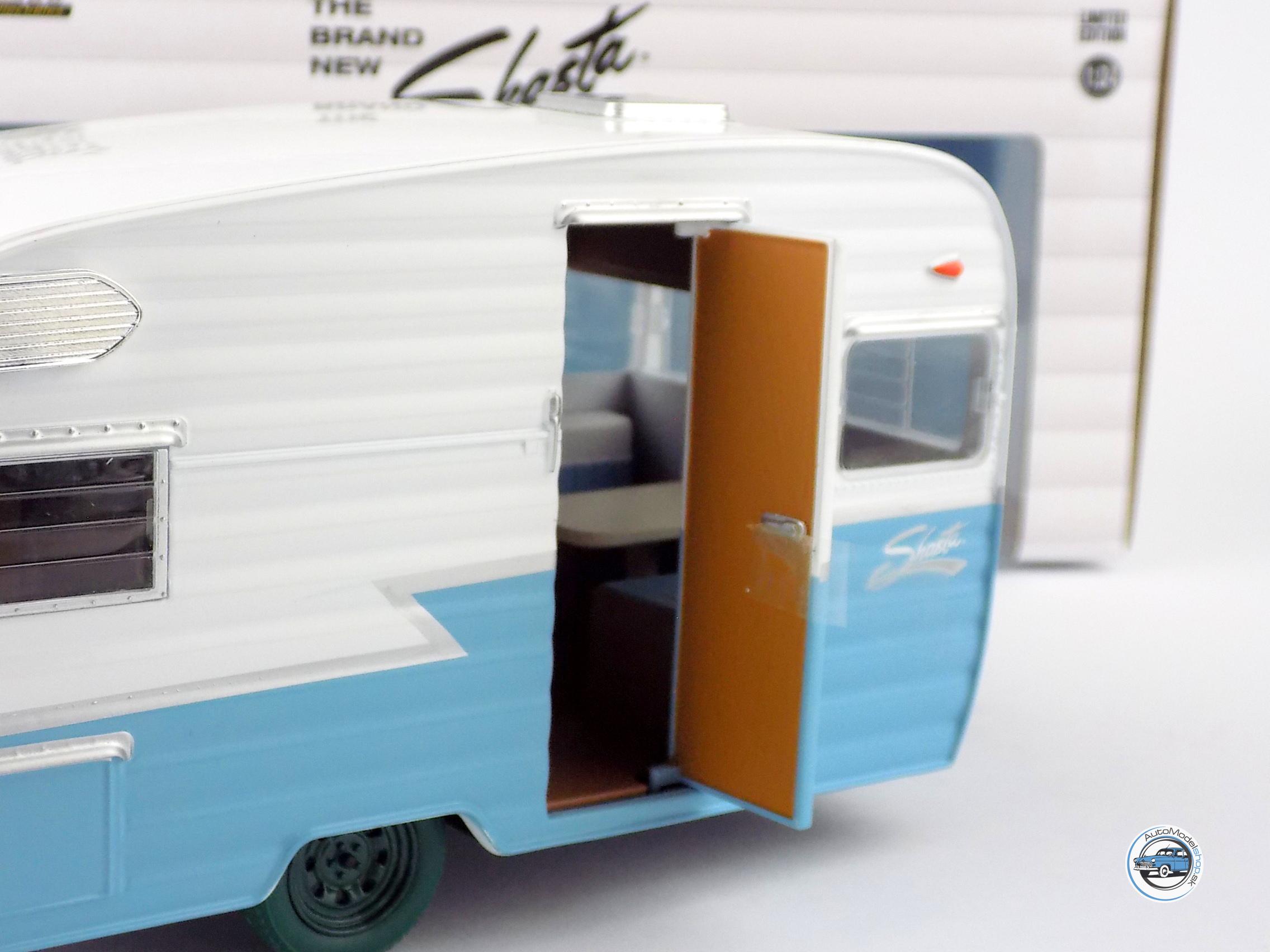 OBYTNÝ PRÍVES SHASTA AIRFLYTE 15 ROULOTTE 1961 - 1:24 GREENLIGHT – Obrázok 3