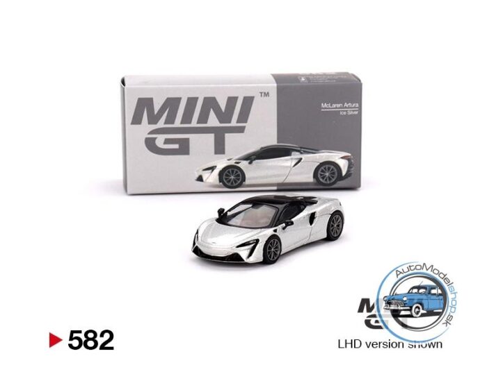 McLaren Artura Ice Silver - 1:64 MiniGT