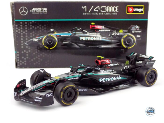 MERCEDES GP F1 W15 EQ PERFORMANCE TEAM AMG PETRONAS MOTORSPORT N 44 SEZÓNA 2024 LEWIS HAMILTON - 1:43 BBURAGO