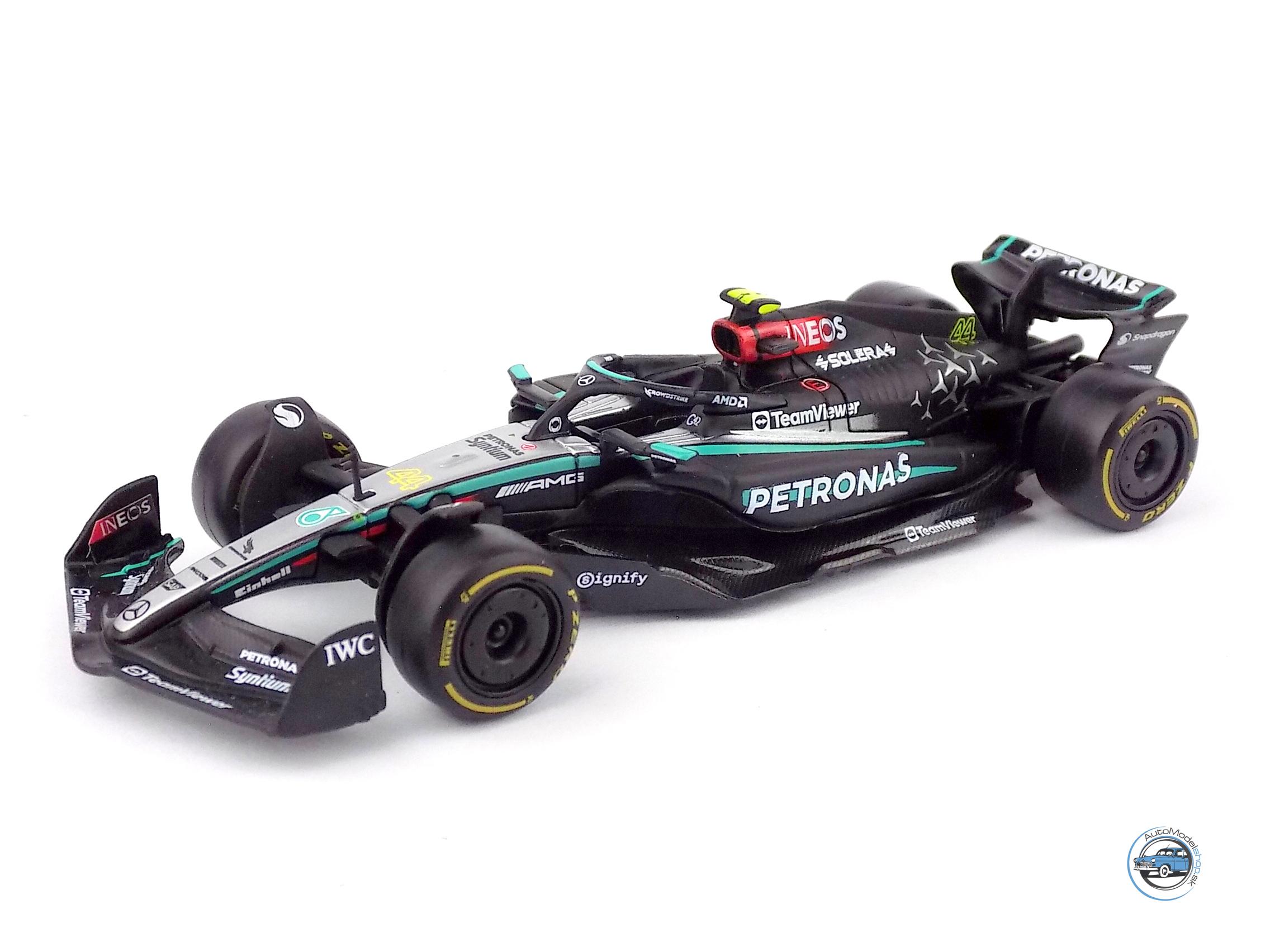 MERCEDES GP F1 W15 EQ PERFORMANCE TEAM AMG PETRONAS MOTORSPORT N 44 SEZÓNA 2024 LEWIS HAMILTON - 1:43 BBURAGO – Obrázok 2