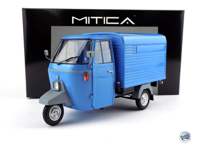 PIAGGIO DODÁVKA APE P501 ZATVORENÁ 1979 S VITRÍNOU - 1:18 MITICA