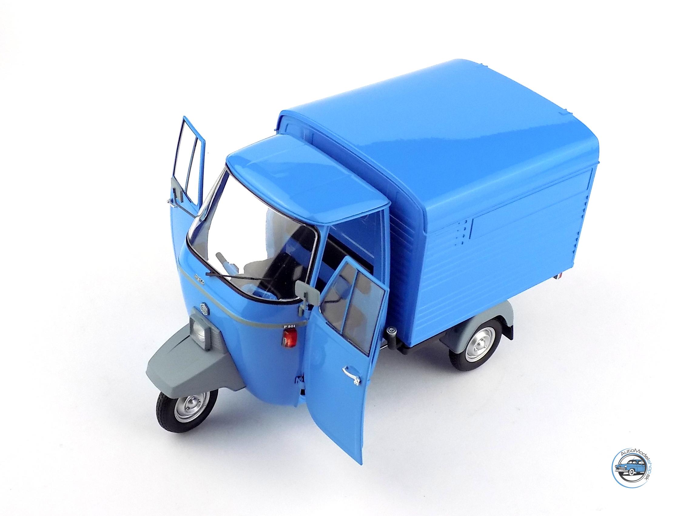 PIAGGIO DODÁVKA APE P501 ZATVORENÁ 1979 S VITRÍNOU - 1:18 MITICA – Obrázok 6