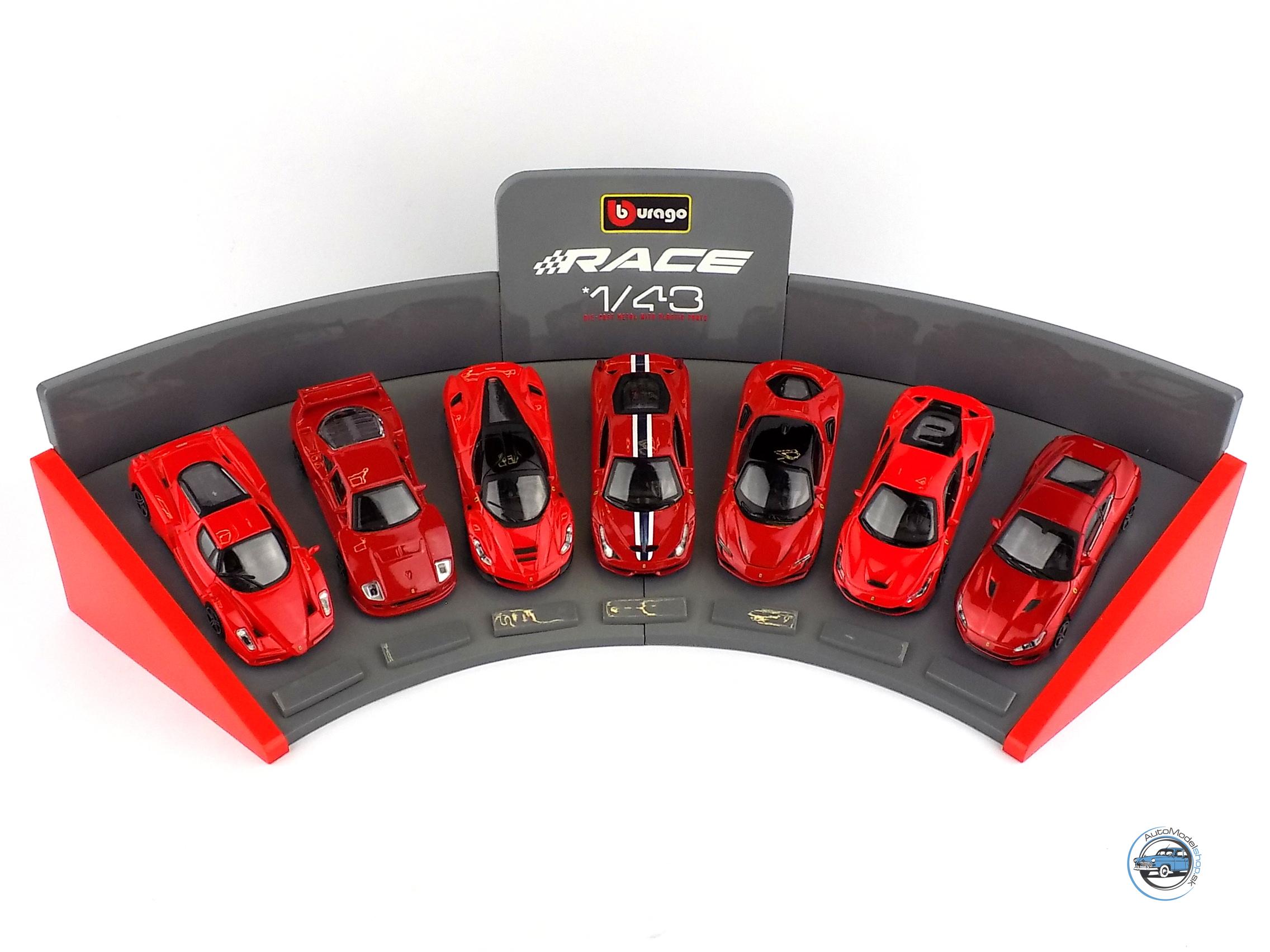 Sada 7x Ferrari - 1:43 Bburago