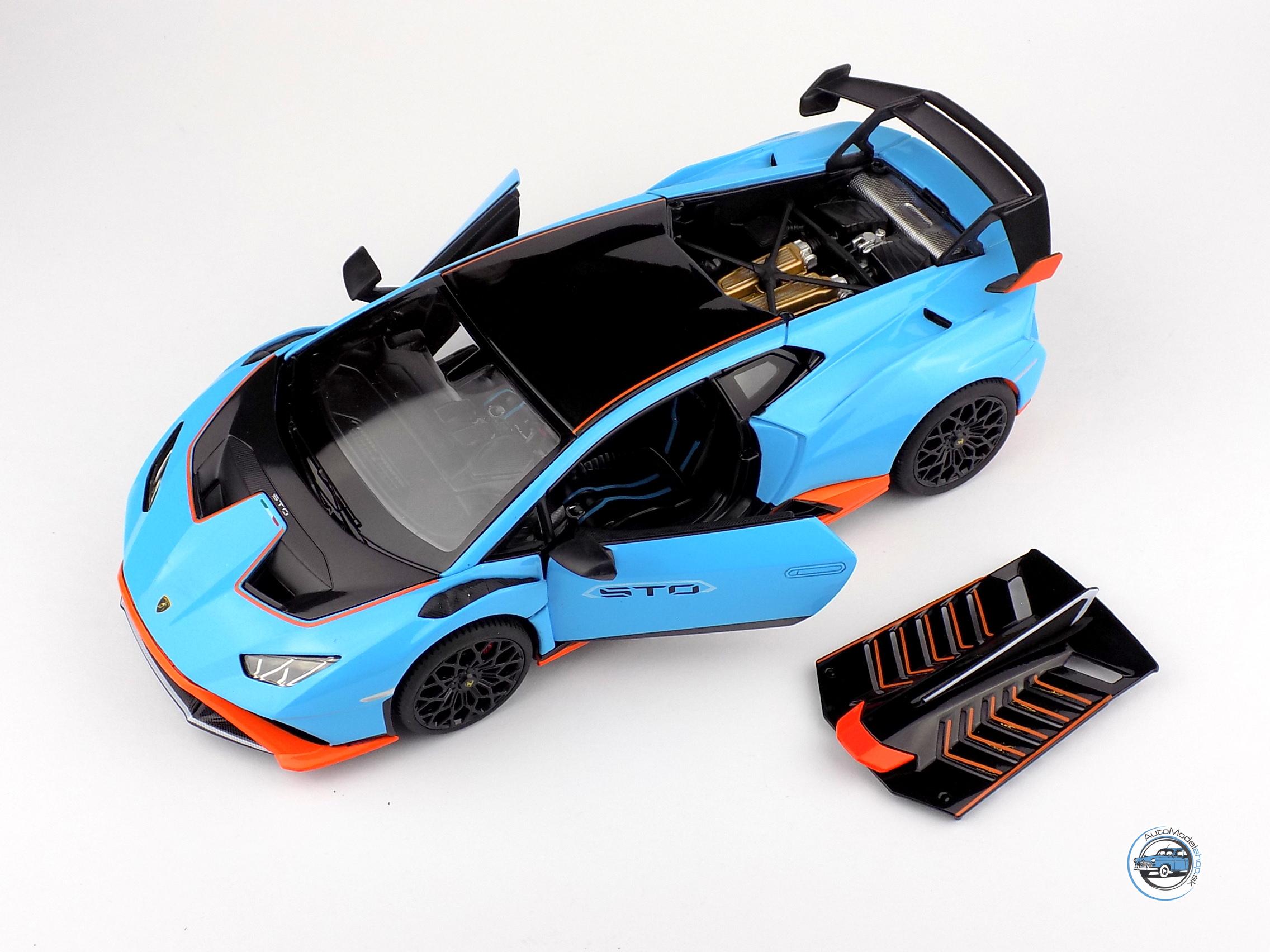 LAMBORGHINI HURACAN STO 2012 BLUE - 1:18 RASTAR – Obrázok 4