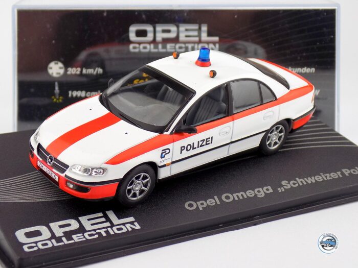 OPEL OMEGA POLIZEI - POLÍCIA ŠVAJČIARSKO - 1:43 DeA ( Bazárový tovar )
