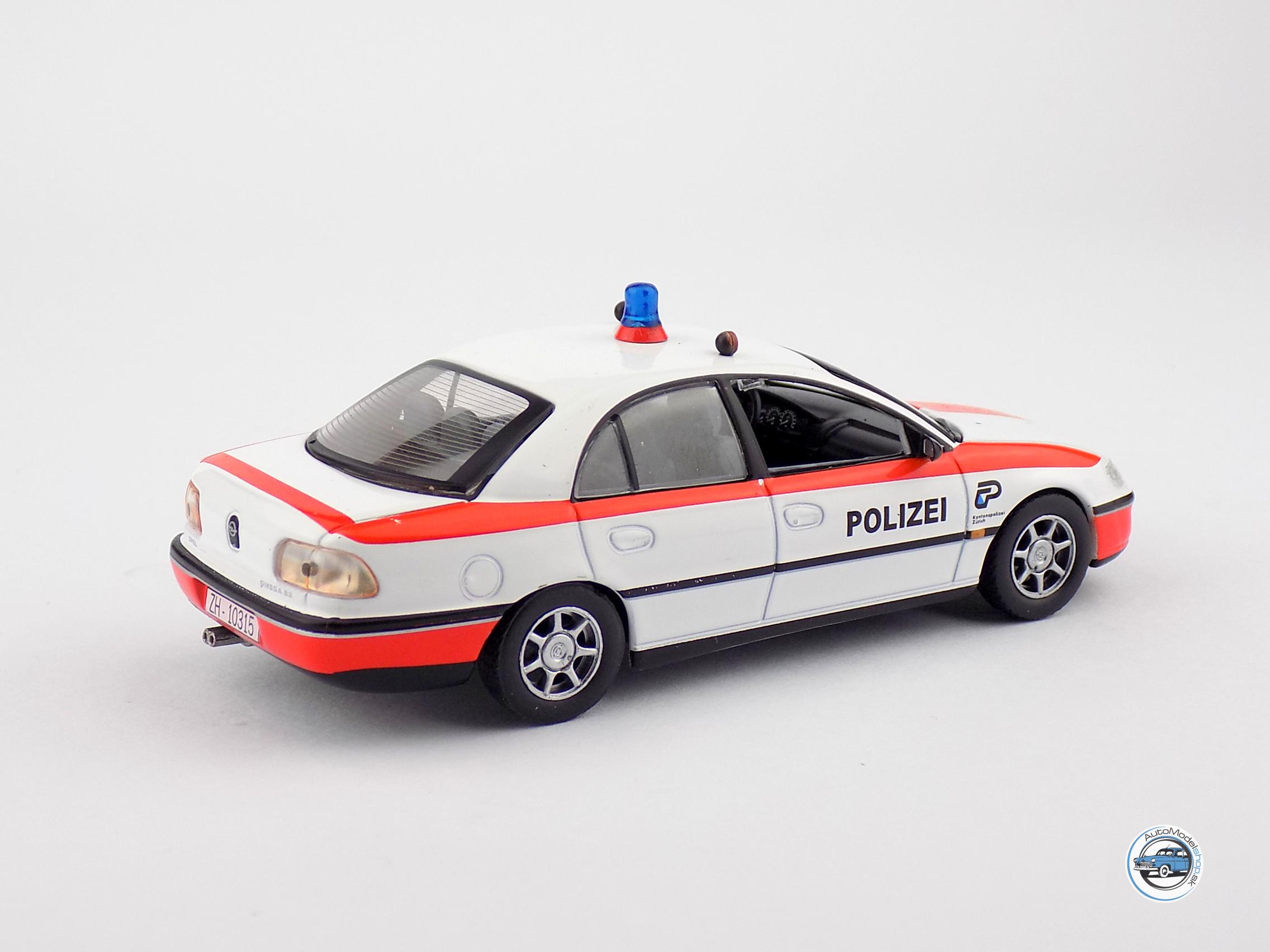OPEL OMEGA POLIZEI - POLÍCIA ŠVAJČIARSKO - 1:43 DeA ( Bazárový tovar ) – Obrázok 3