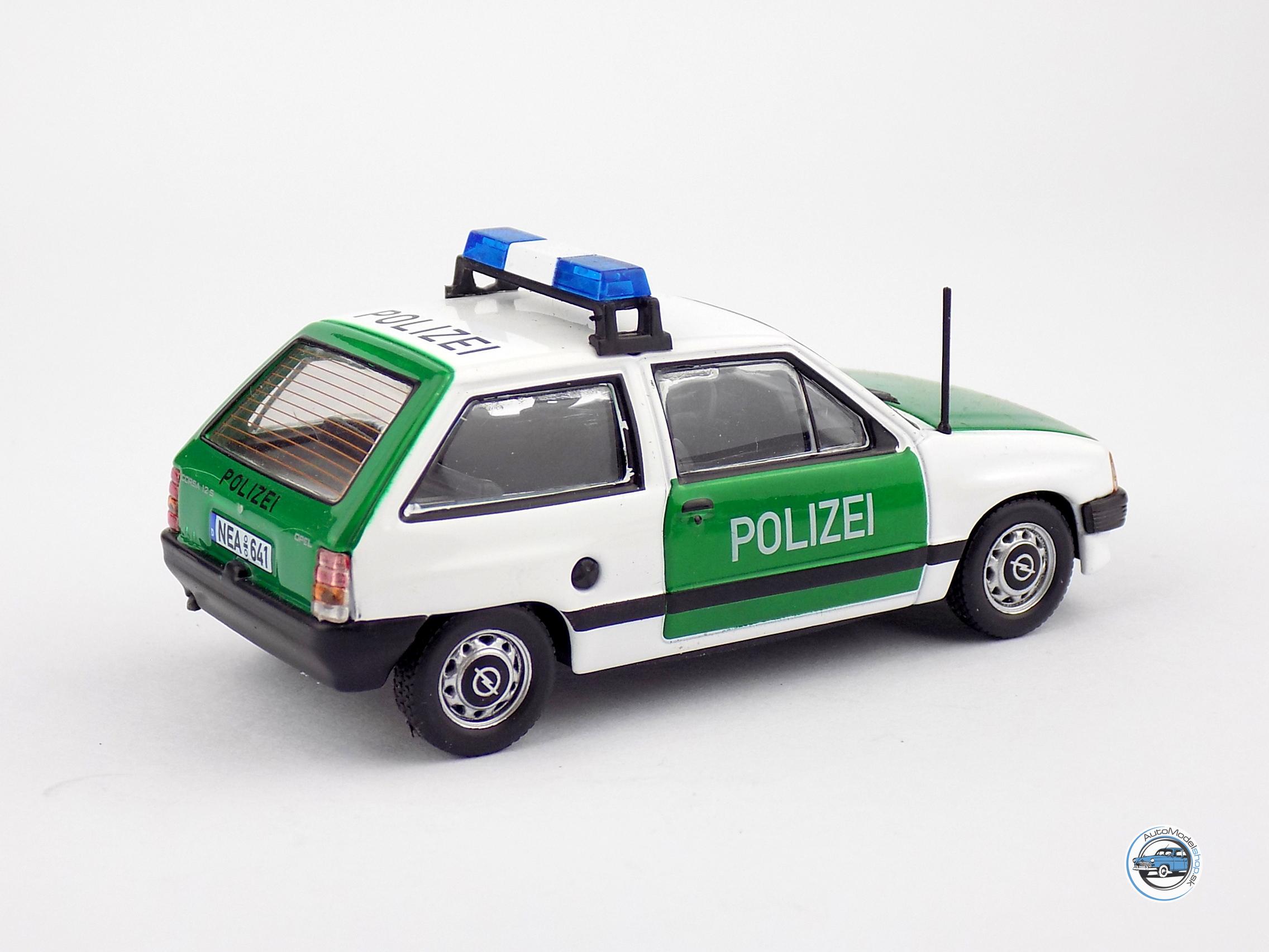 OPEL CORSA A POLIZEI – POLÍCIA NEMECKO – 1:43 DeA ( Bazárový tovar ) – Obrázok 3