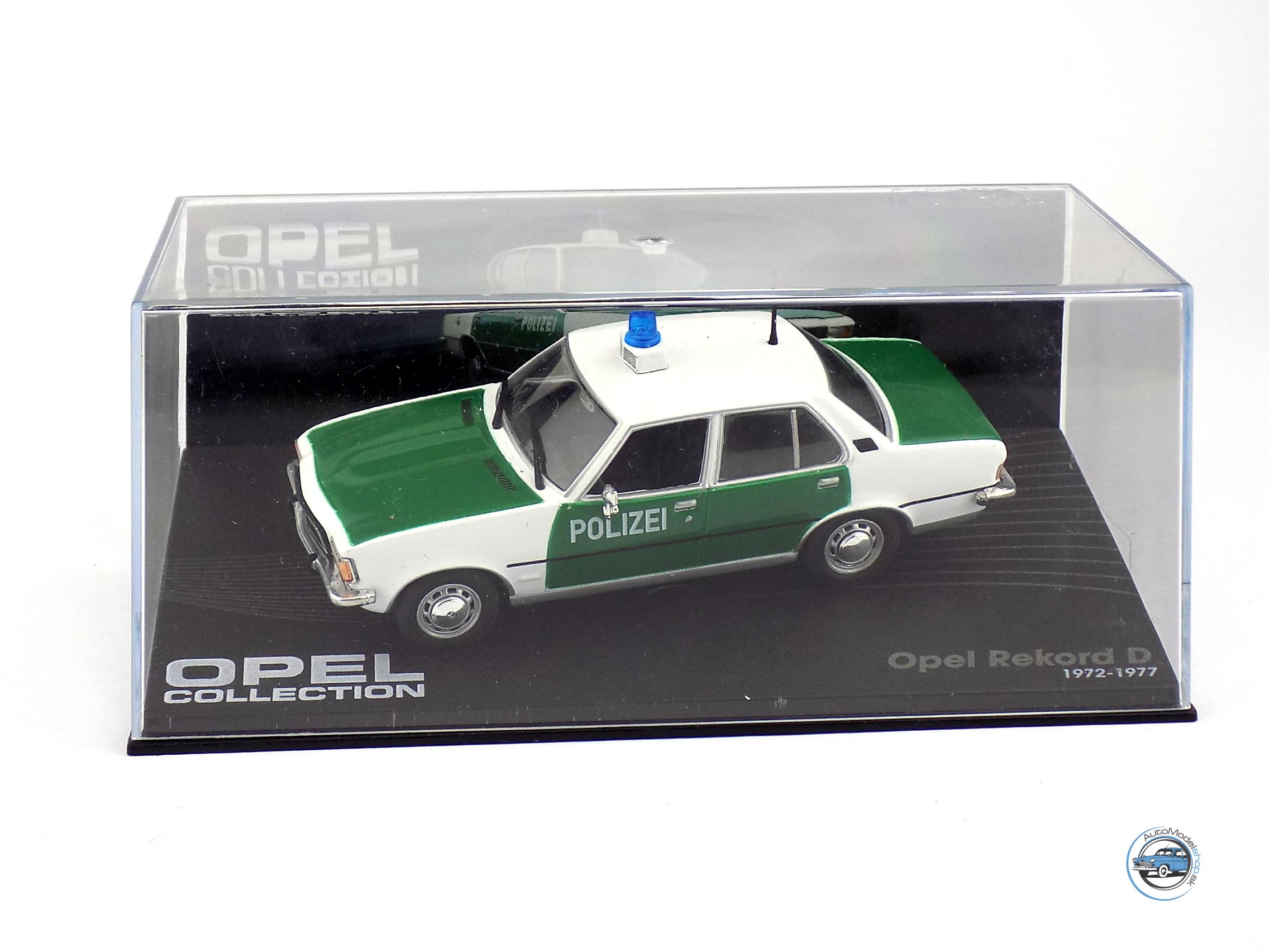 OPEL REKORD D POLIZEI – POLÍCIA NEMECKO – 1:43 DeA ( Bazárový tovar ) – Obrázok 4