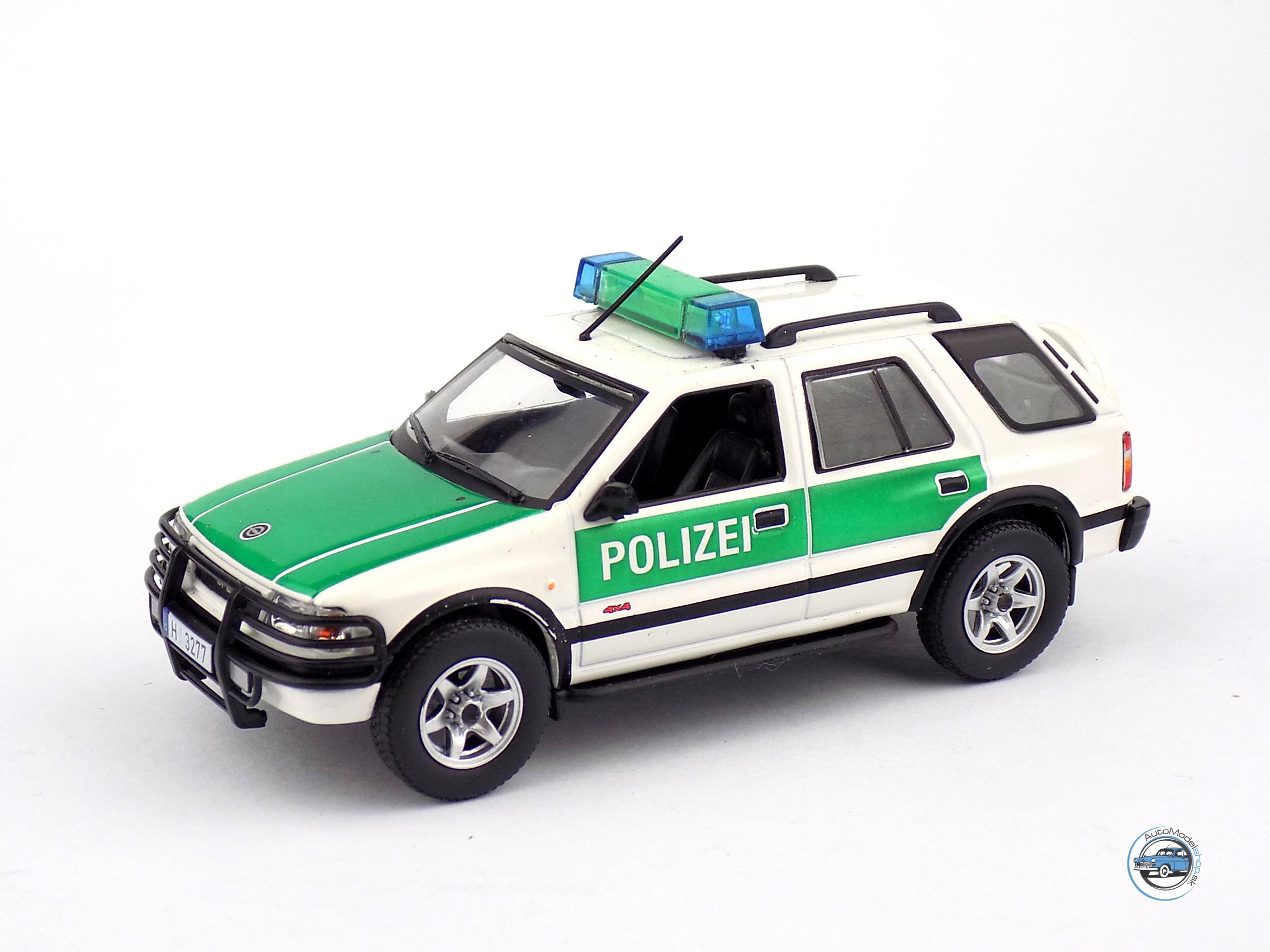 OPEL FRONTERA B POLIZEI – POLÍCIA NEMECKO – 1:43 DeA ( Bazárový tovar ) – Obrázok 2