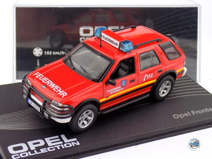 OPEL FRONTERA A FEUERWEHR – HASIČI NEMECKO – 1:43 DeA ( Bazárový tovar )