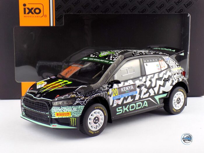 ŠKODA FABIA RALLY2 RALLY SAFARI KEŇA 2024 - 1:18 IXO
