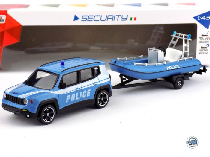 JEEP RENAGADE + ČLN POLÍCIA TALIANSKO 2017 - 1:43 MONDO MOTORS
