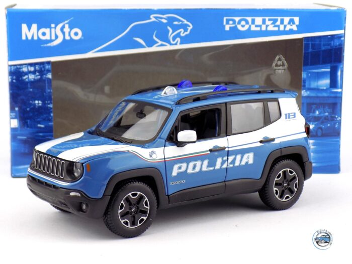 JEEP RENEGADE 2017 POLÍCIA TALIANSKO 2017 - 1:24 MAISTO