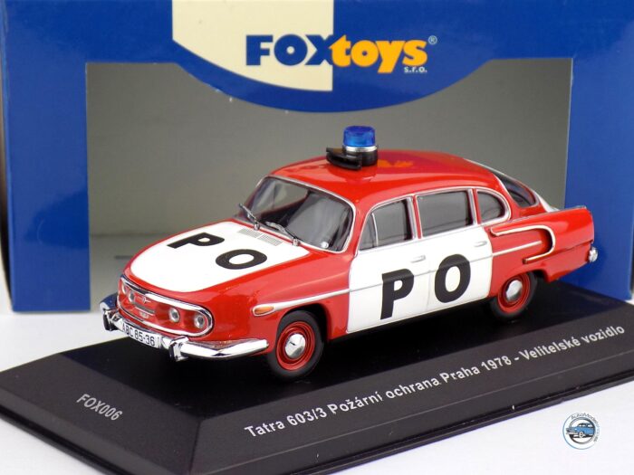 TATRA 603 POŽIARNÁ OCHRANA PRAHA 1978 - 1:43 FOX TOYS