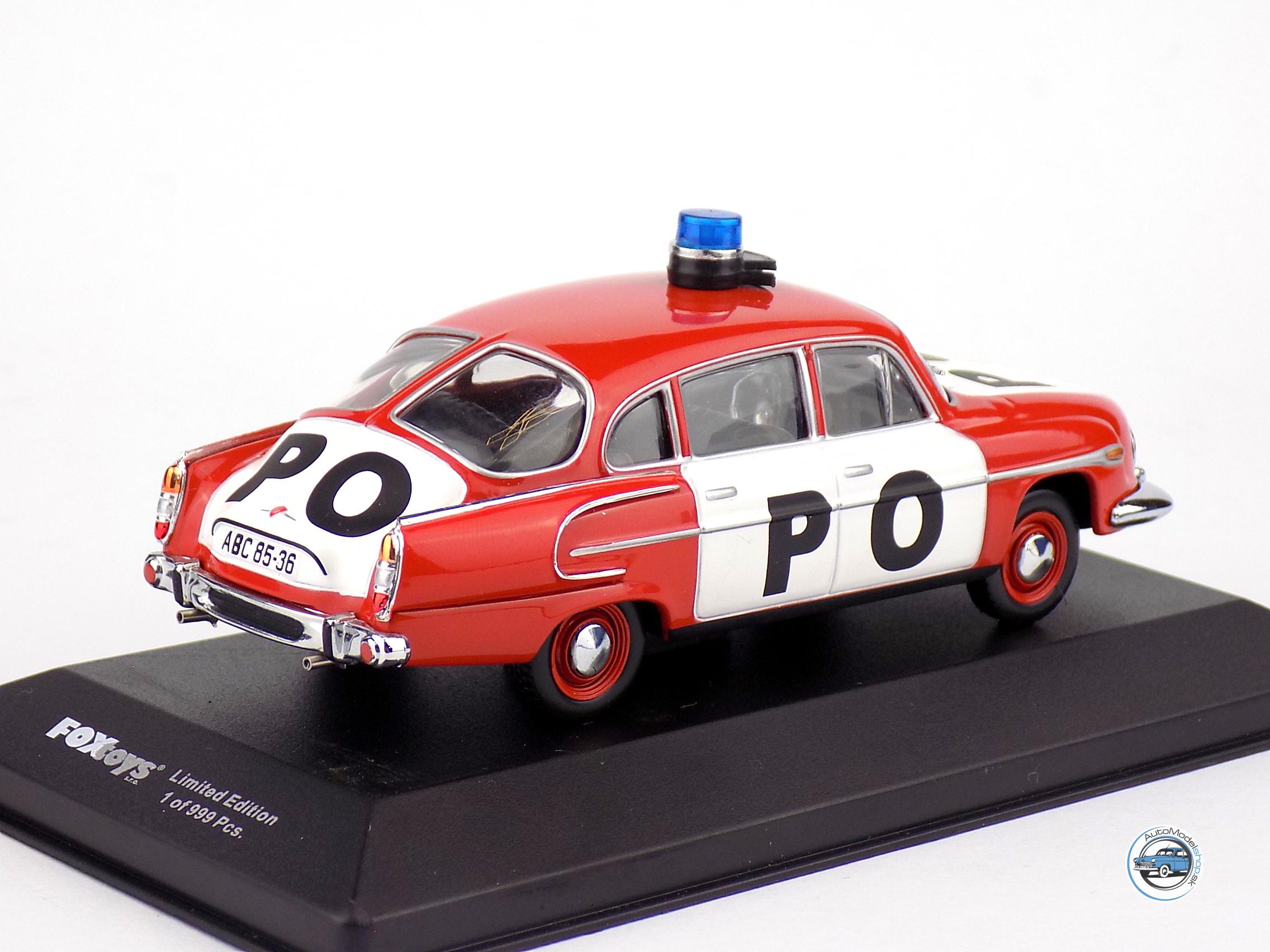 TATRA 603 POŽIARNÁ OCHRANA PRAHA 1978 - 1:43 FOX TOYS – Obrázok 3