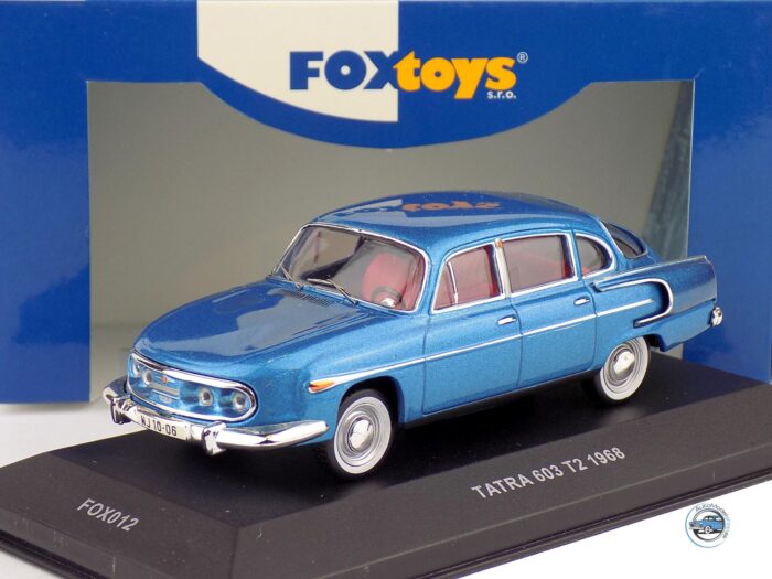 TATRA 603 T2 MODRÁ 1968 - 1:43 FOX TOYS