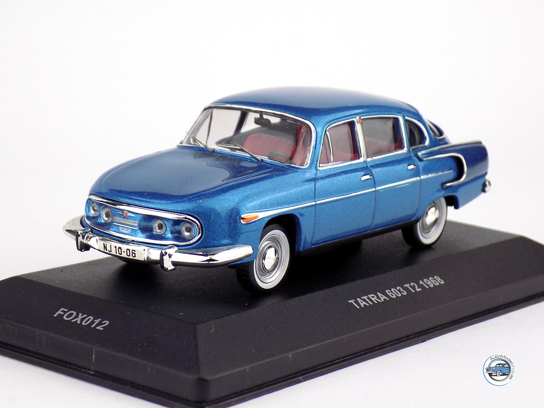 TATRA 603 T2 MODRÁ 1968 - 1:43 FOX TOYS – Obrázok 2